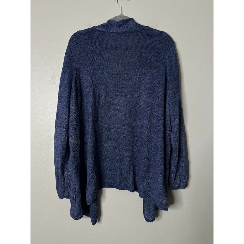 Talbots Plus Linen Blend Open Front Lightweight S… - image 3